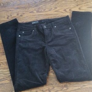 Womens Kut jeans size 8 skinny black corduroy